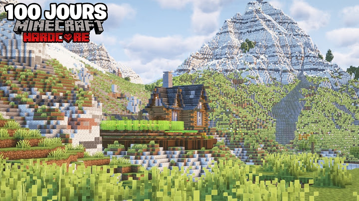 J'ai Survécu 100 JOURS avec un Terrain Réaliste + Distant Horizons sur Minecraft Hardcore !