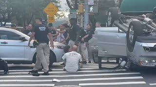 Driver arrested following high-speed crash involving stolen car in Washington Heights