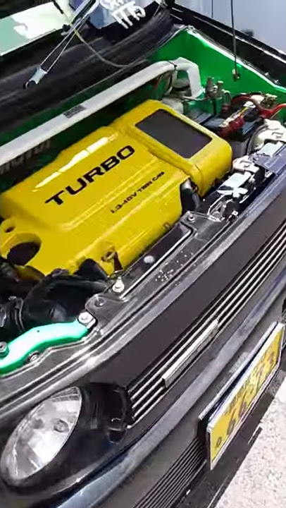 Perodua kenari with 1.3cc turbo engine! The engine bay are too cool!