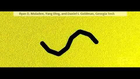 Sand-swimming robot simulation