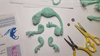 A reference method about the pipe craft Dragon dolls making without full template