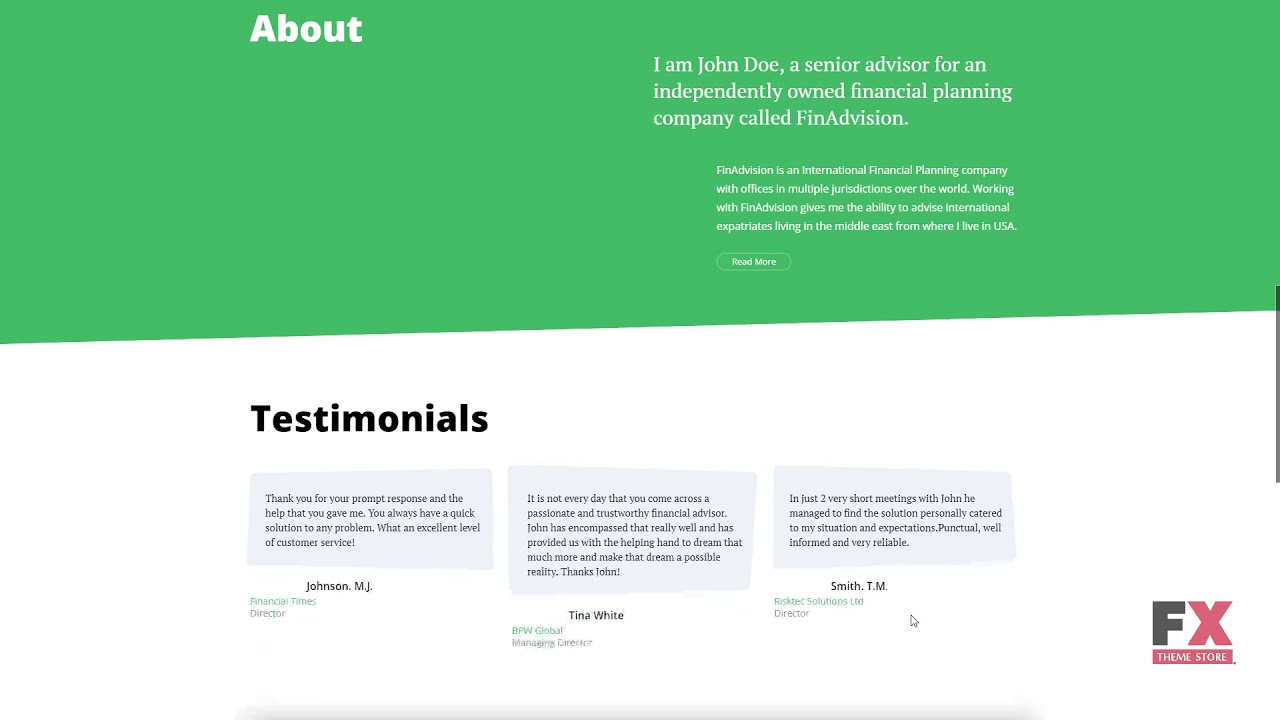 Financial Advisor Responsive WordPress Theme TMT dowload Financial ...