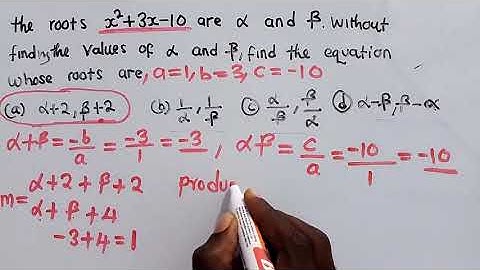 ADDMA || Equations of Alpha and beta Roots || Tutorial Practice Questions 