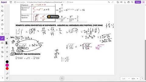 5-2 Properties of Exponents and Radicals