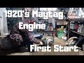 1920&#39;s Maytag Hit And Miss Washing Machine Engine First Start in 5+ years???