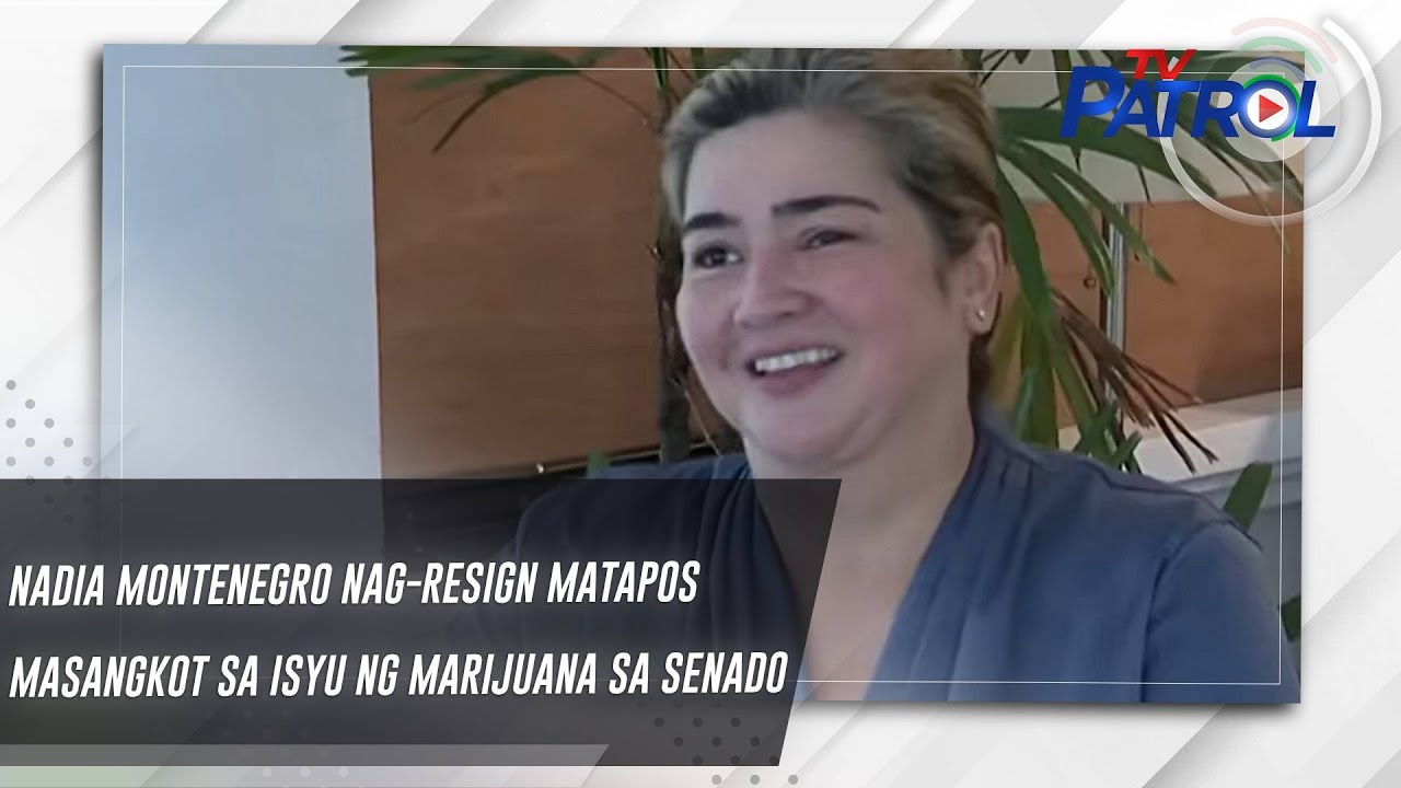 Nadia Montenegro nag-resign matapos masangkot sa isyu ng marijuana sa senado | TV Patrol