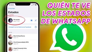 QUIÉN VE MIS ESTADOS DE WHATSAPP y CÓMO CONFIGURARLOS !! screenshot 5