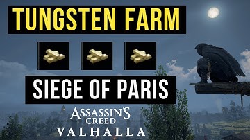 New TUNGSTEN GLITCH! Infinite Tungsten Farm plus Titanium  | AC Valhalla Siege of Paris DLC