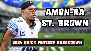 Amon-Ra St. Brown Quick Fantasy Breakdown