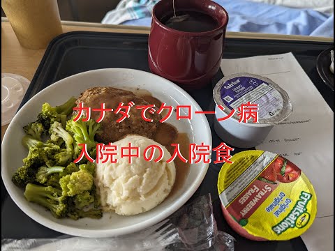 🇨🇦でクローン病になり入院中、素晴らしい病院食をアップします。