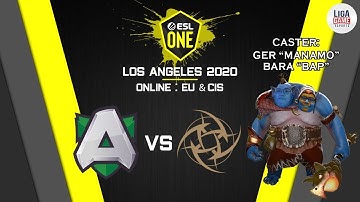 ALLIANCE vs NIP (BO3) | ESL One Los Angeles 2020 - Online: EU & CIS