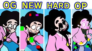 Friday Night Funkin' VS Corrupted Steven OG VS NEW VS HARD VS OP (Come Learn With Pibby x FNF Mod)