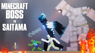 SAITAMA vs ALL Minecraft BOSSES [People Playground 1.27]