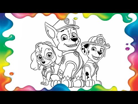 🌈🐕 🚨 Patrulha Canina para Colorir | Patrulha Canina Personagens | Patrulha Canina png