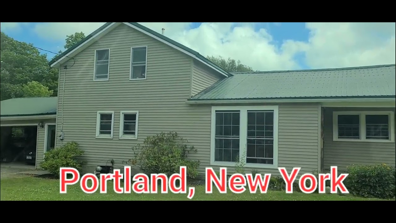 Where is the town of Portland, New York? | Driving back in the Hometown near Brocton (Valentus)