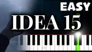 Gibran Alcocer - Idea 15 - EASY Piano Tutorial