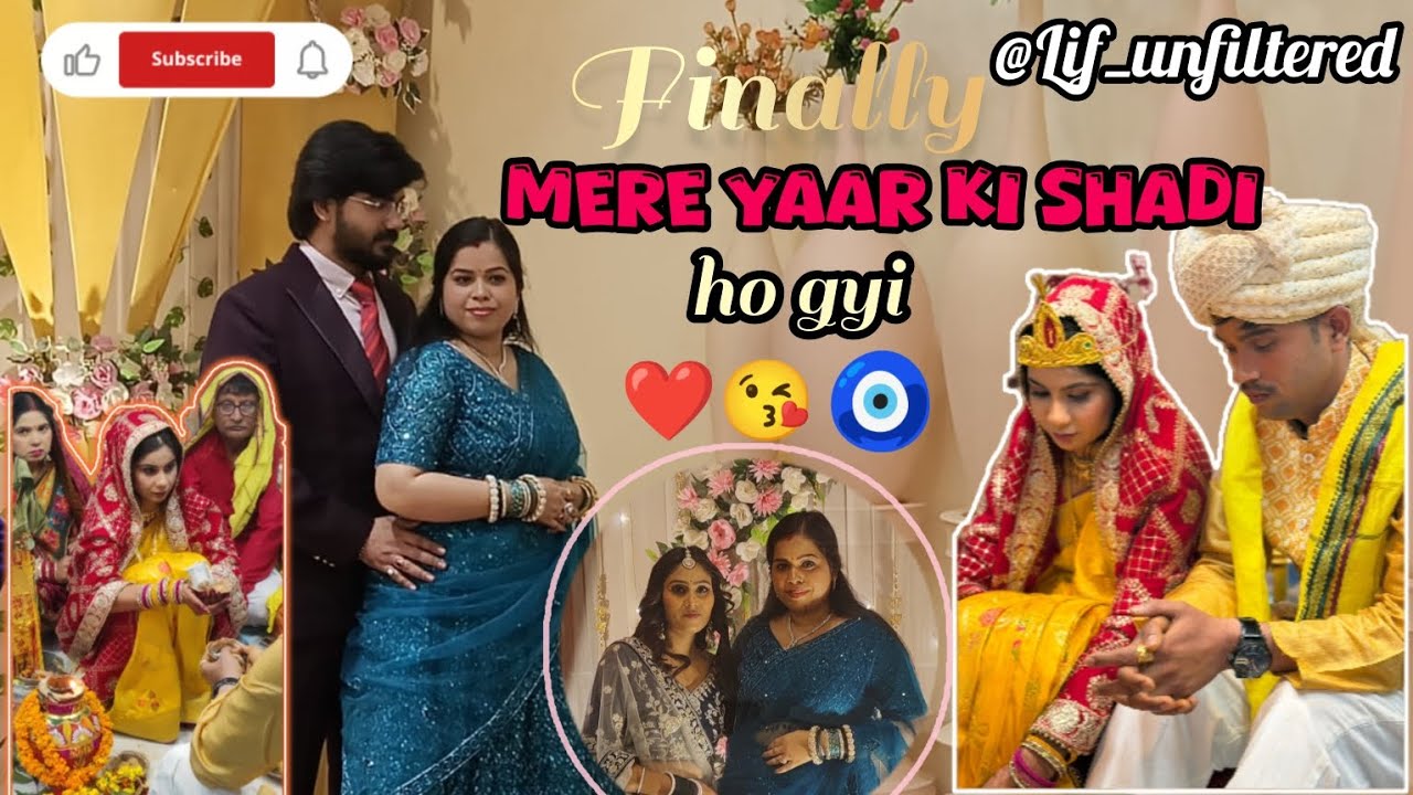 Finally guys mere yaar ki shadi ho hi gyi.... ❤️❤️🧿 aap sab bhi new couple ko blessing dijiye 🤗🙏 