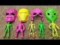 Membersihkan Captain America vs Hulk vs Spiderman Iron Man Thanos Black Panther Hawkeye Part-01