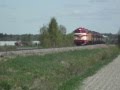 Dr 12 "Huru" 2216 train passing by Finby on it's way to Kaskinen