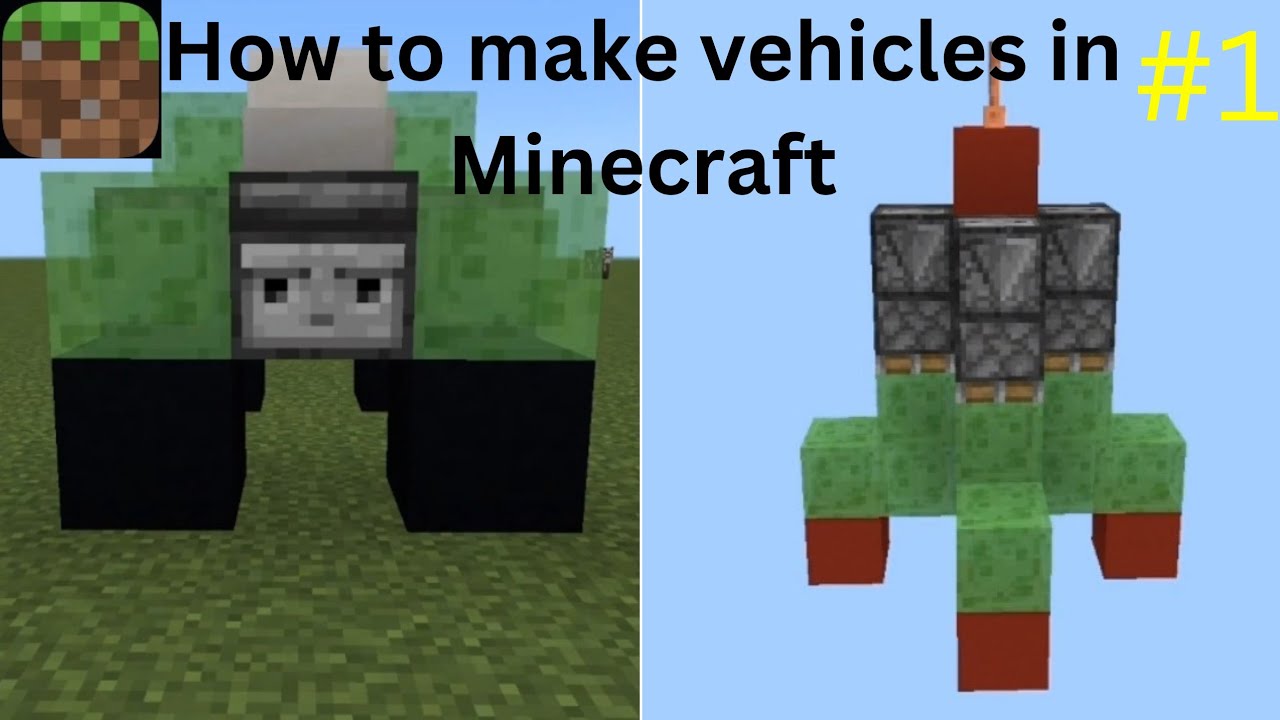 How to make vehicles in Minecraft. Part-1 - YouTube