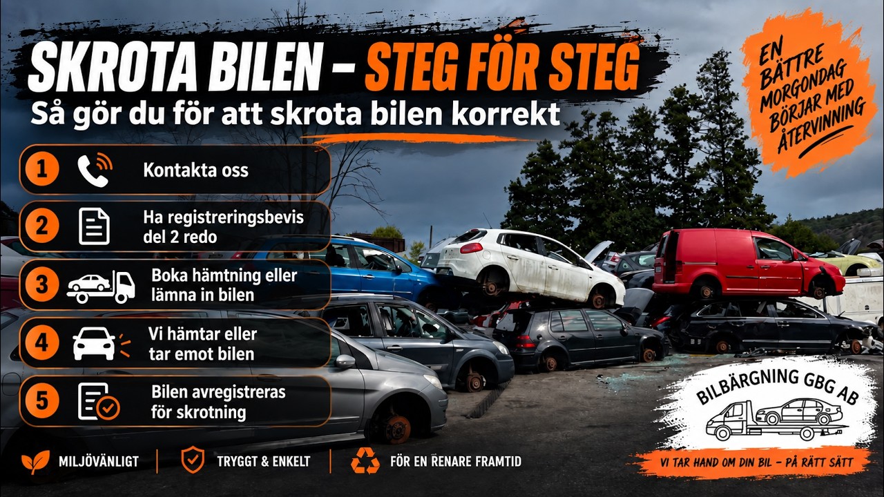 Video: så går skrotning och hämtning av bil till i Kållered