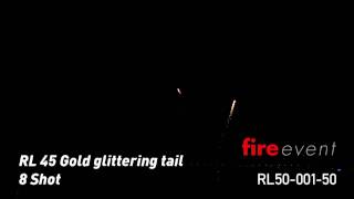 fireevent RL45 Gold glittering tail ... 8 shot_Art.Nr. RL50-001-50