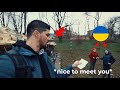 Americans visit a small town in Ukraine