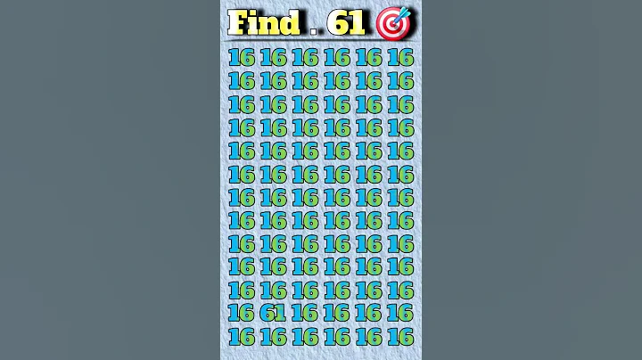 Find odd number 61 ; #shorts #maths #facts #shortvideo #tiktok #viralvideo #squidgame #find