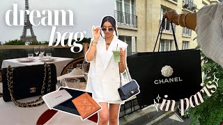 BUYING MY FIRST CHANEL BAG IN PARIS | shop with me vlog & unboxing