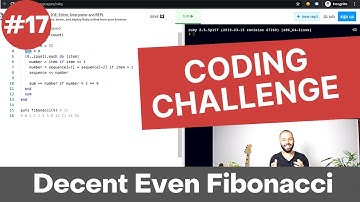 Day 17 of 30 - Ruby Coding Challenge - Even Fibonacci Ruby Way