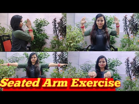 Seated/Chair exercise to lose Arms/Arm workout at home #armworkout# ...