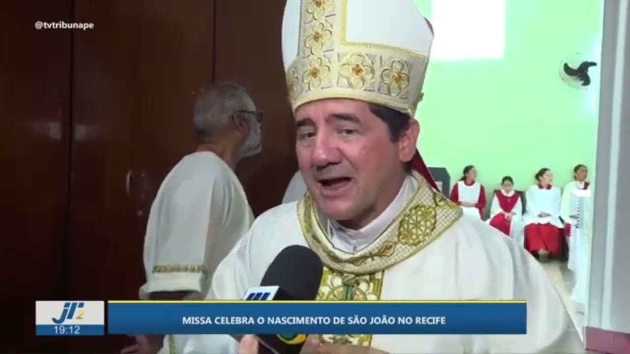 Reportagem da TV Band, sobre a Festa de São João Batista.