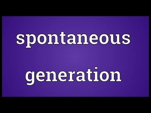 Spontaneous generation Meaning @adictionary3492