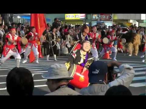 昇龍祭太鼓 (爬竜舟 / 中央通り) in うえの夏まつり 2012