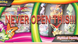 NEVER OPEN THIS! Mythical Squishy Premium Collection! Opening Pokemon TCG Product