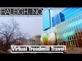 Downtown Raleigh North Carolina - NC Capital - Virtual Treadmill Scenery & Virtual Walk - City Walks