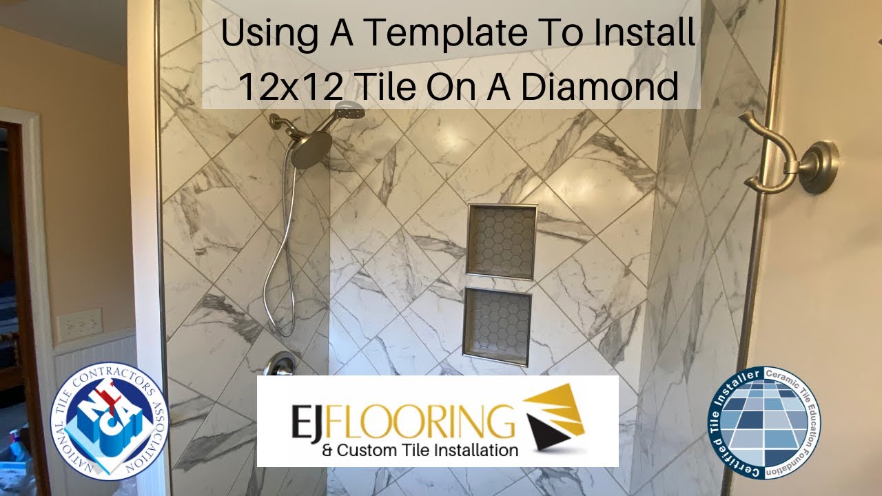 Installing 12x12 Tile On Diamond With Templates | Columbia MO