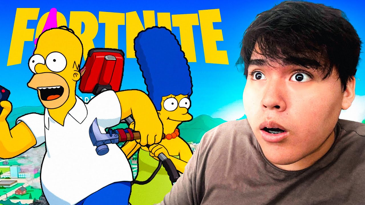 ¡LOS SIMPSON LLEGARON A FORTNITE Y ES UNA LOCURA! 😭🍩