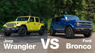 Jeep Wrangler 4xe vs Ford Bronco Outer Banks | Comparison & Review