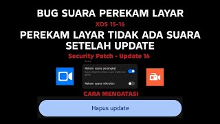 APLIKASI PEREKAM LAYAR TIDAK ADA SUARA | CARA MENGATASI PEREKAM LAYAR TIDAK ADA SUARA DI ANDROID 