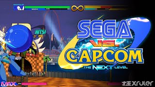 SEGA VS CAPCOM (BETA) Gameplay | UI and Combos | @madxruler
