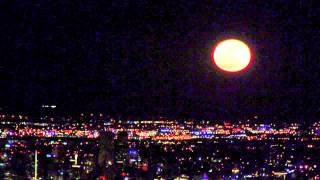 Moonrise over Denver (full moon)