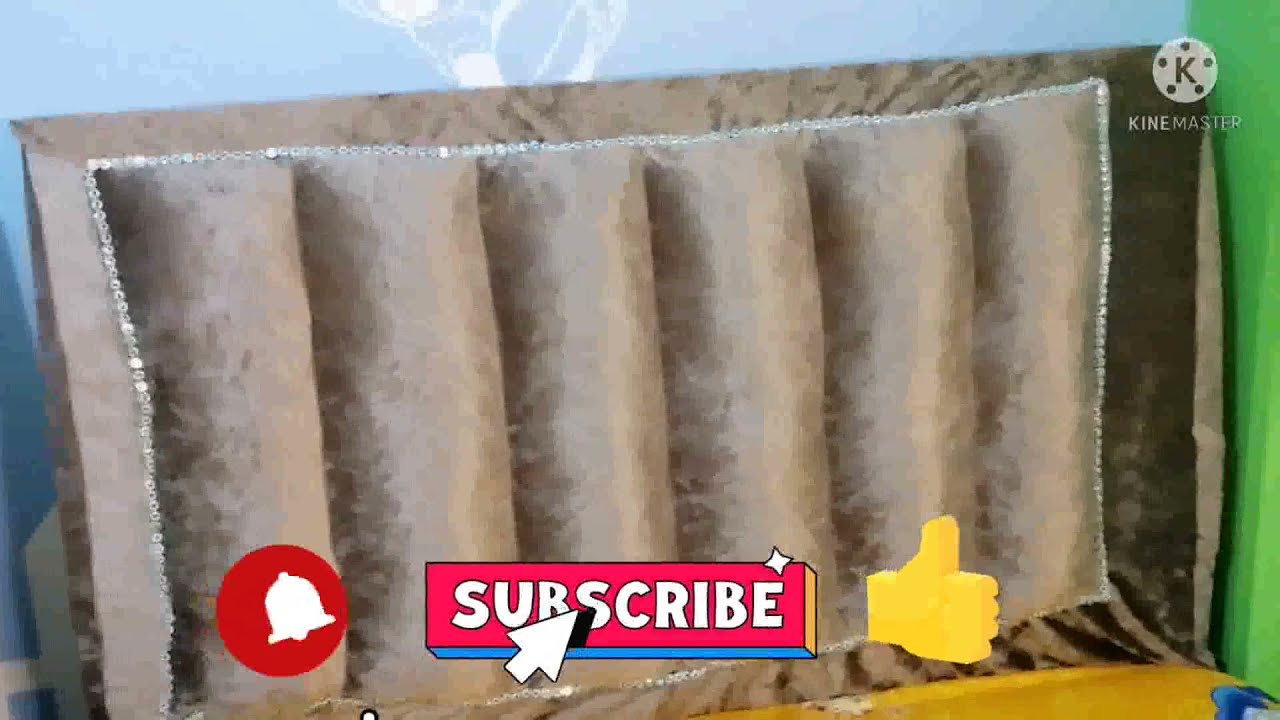 طريقه عمل كفر سرير 120سم علي شكل اسطوانات