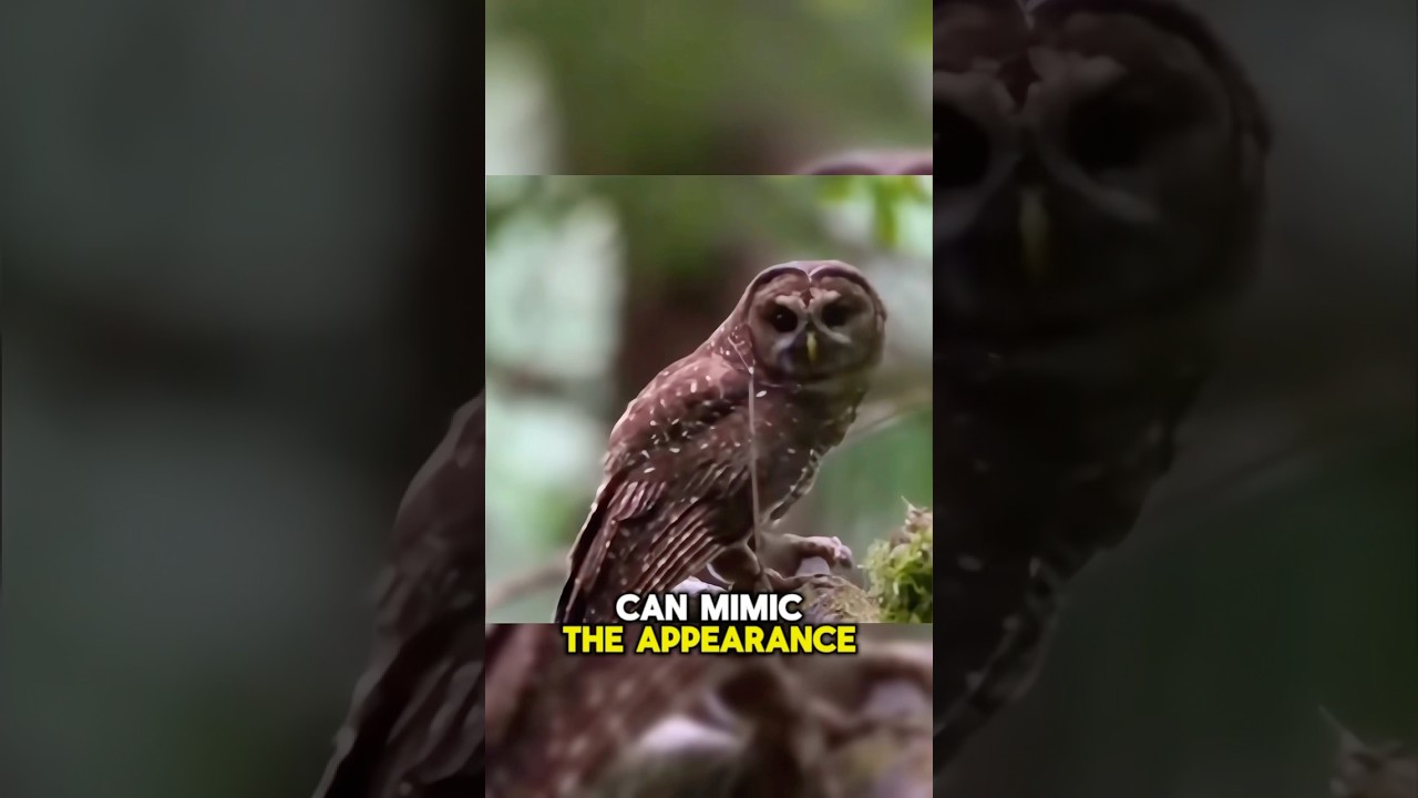 Some owls fake being a snake to survive