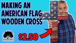 How To Make An American Flag Wooden Cross