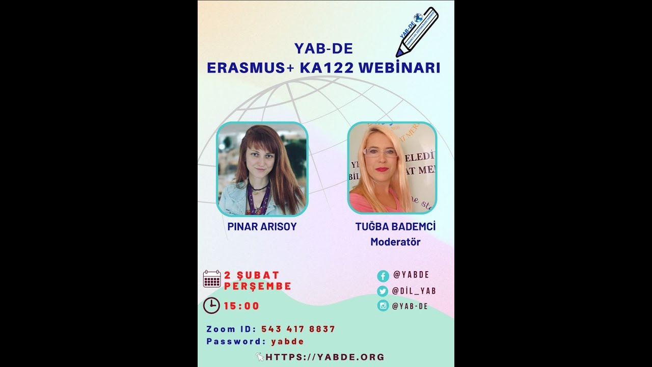 Yabancı Dil Eğitimcileri Derneği Erasmus+ KA122 Webinar 2/2/2023