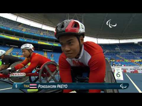 Athletics | Men's 100m - T53 Round 1 heat 2 | Rio 2016 Paralympic Games