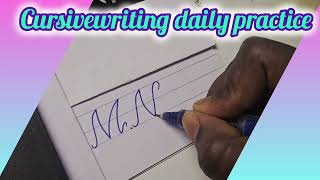 Beginers cursivewriting daily practice#learn cursivewriting#howto write name in cursive#beginerguide