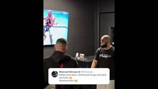 KHAMZAT CHIMAEV WATCHING STRICKLAND CALLOUT VISIBLY UPSET 🤯👀
