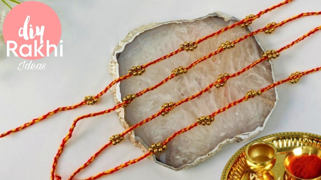 Easy Rakhi Ideas for Beginners | How To Make Rakhi At Home | Creation ...